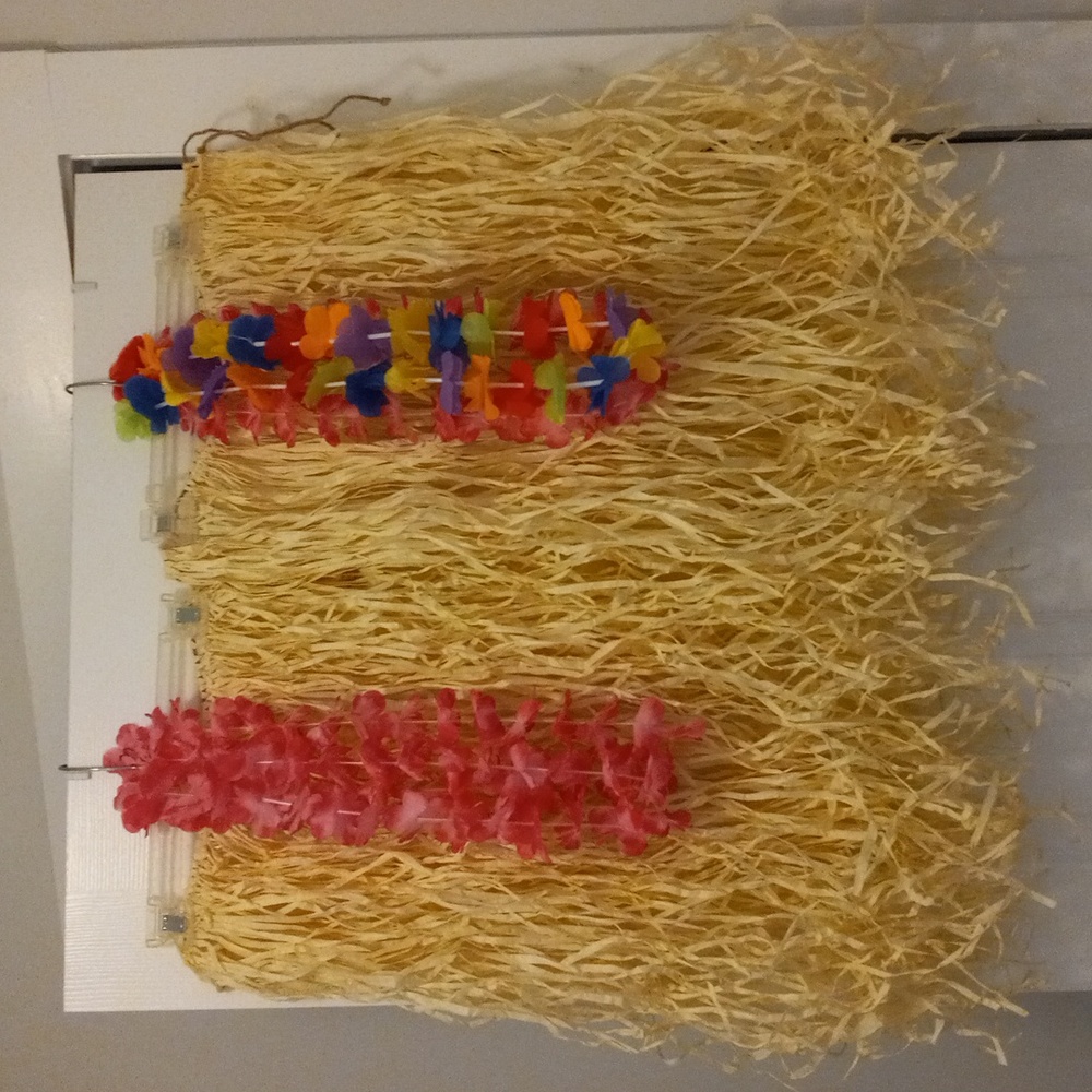Set of 2 Grass Skirts and 4 Leis